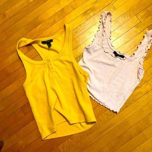F21 cropped tanks